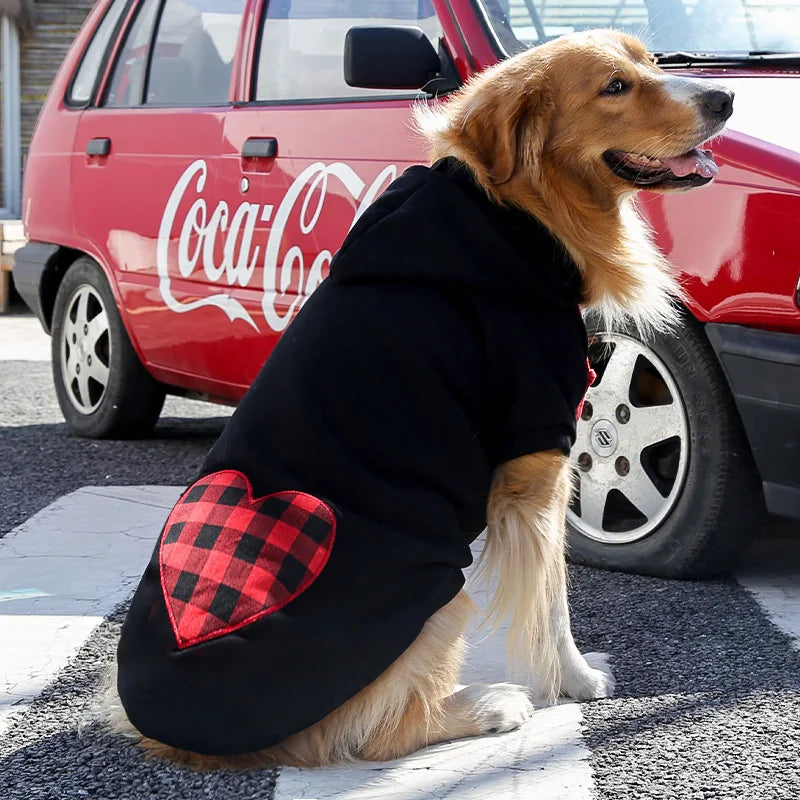 Dog Hoodie Pet Clothes Sweaters with Hat for Small Medium Large Dogs Winter Fleece Dog Coat for Golden retriever dog costume
