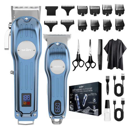 Sejoy Professional Hair Clipper Set For Men Cordless Rechargeable