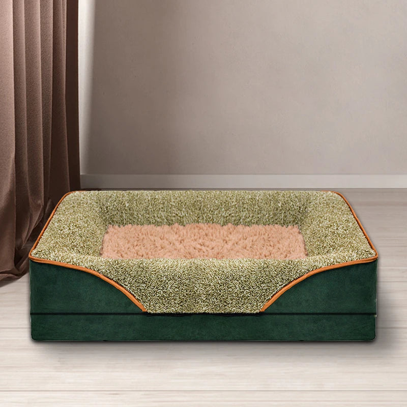 Oversized Removable Washable Dog Bed With Raised Edges