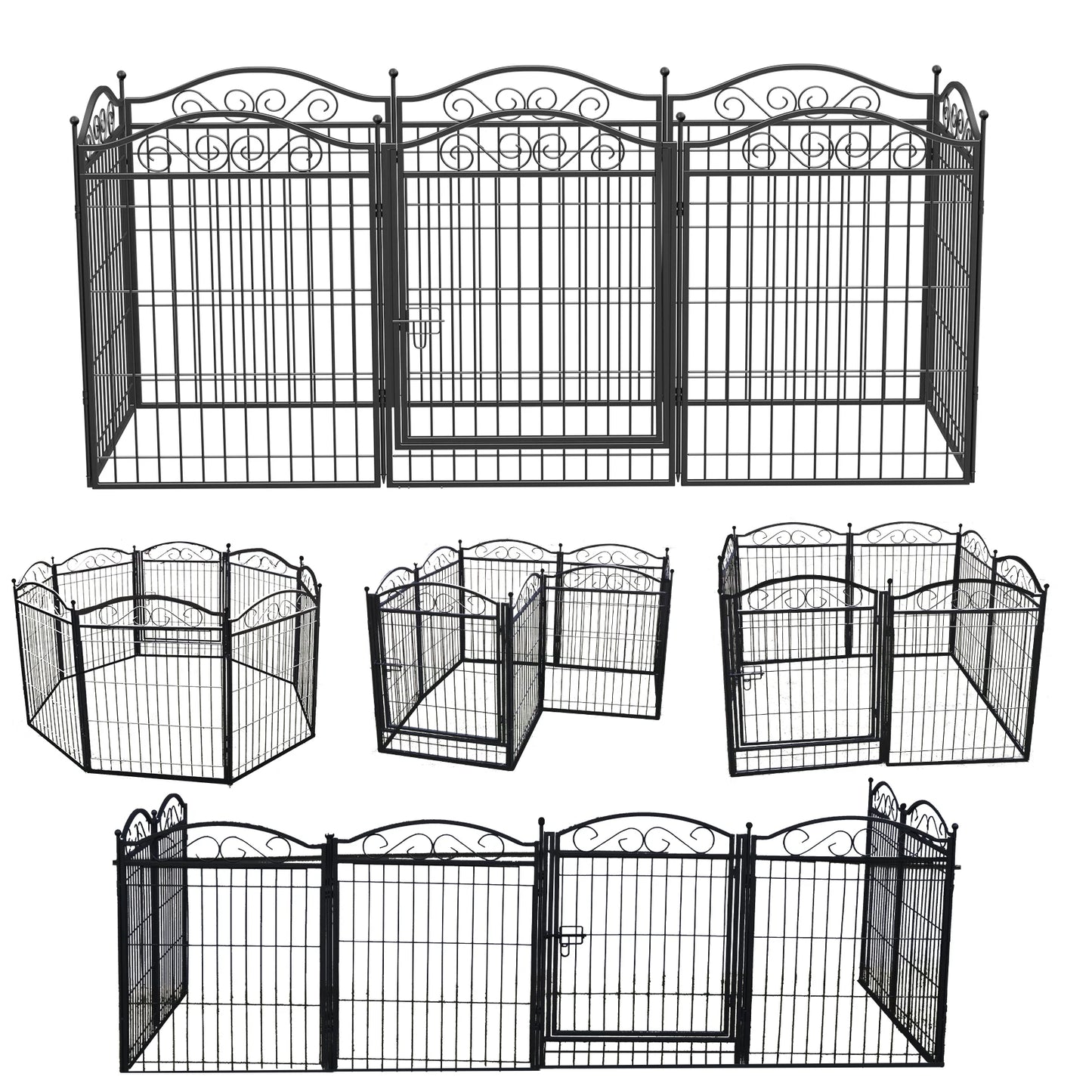 BINGOPAW Dog Playpen Folding Heavy Duty Indoor Outdoor Fence