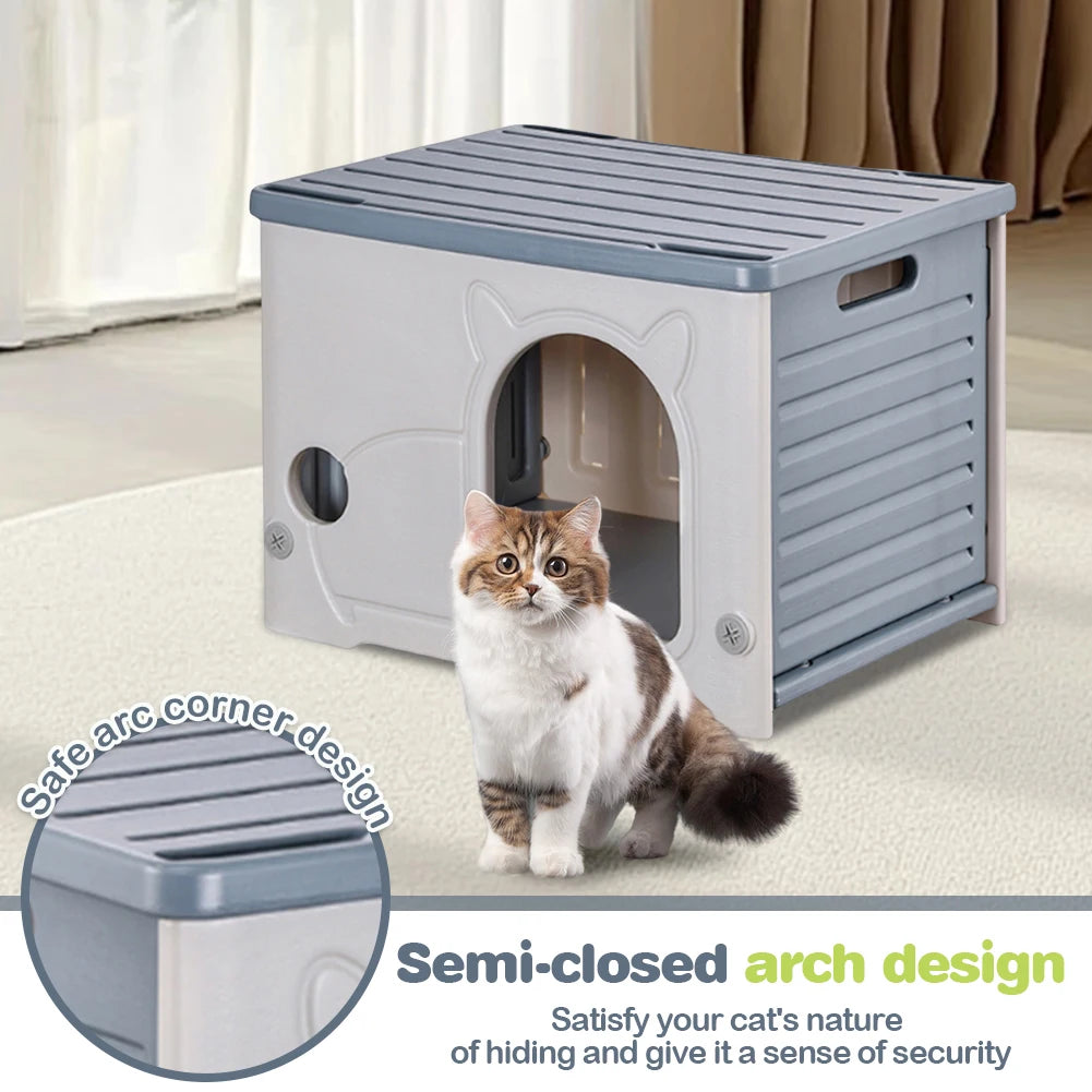 Newest Outdoor Portable Stray Cat Nest Winter Warm Waterproof Large Space Cat Shelter Washable Four Seasons Universal Cats House
