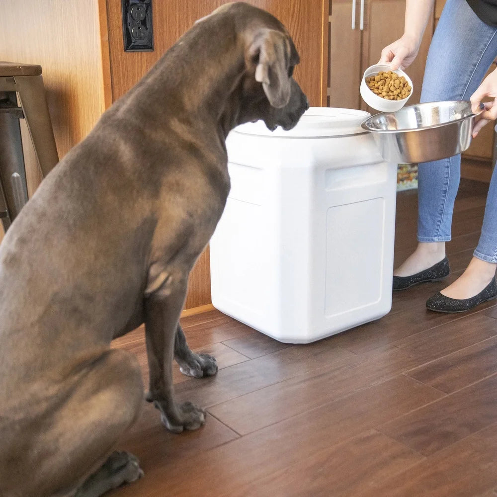 XMSJ Airtight Pet Food Storage Container IndustrialStrength MoistureControl 50lb Capacity