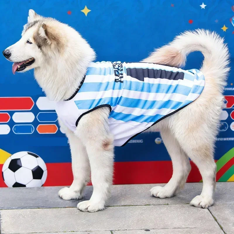Hot New Soccer Cat Dog Football Breathable Mesh Jersey Dog Jersey Thin Cool Summer Pet Clothes T Shirt Puppy Soft Quick Dry Vest