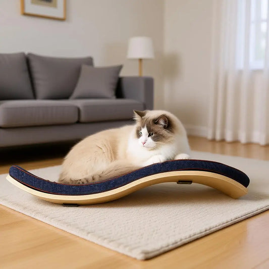 XMSJ Comfortable Cushion Wave Bed Wall Mounted Cat Perch