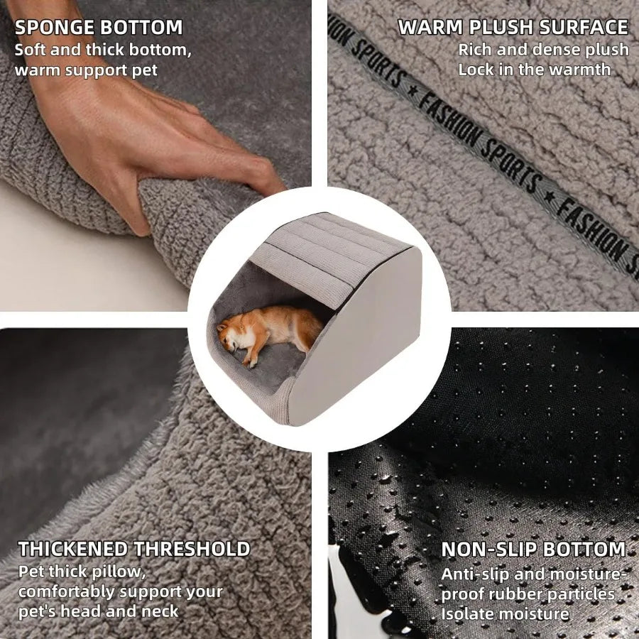 Extra Large Dog Bed Featuring EnhancedUltraSoft MemoryFoam Cushion And NonSlippery