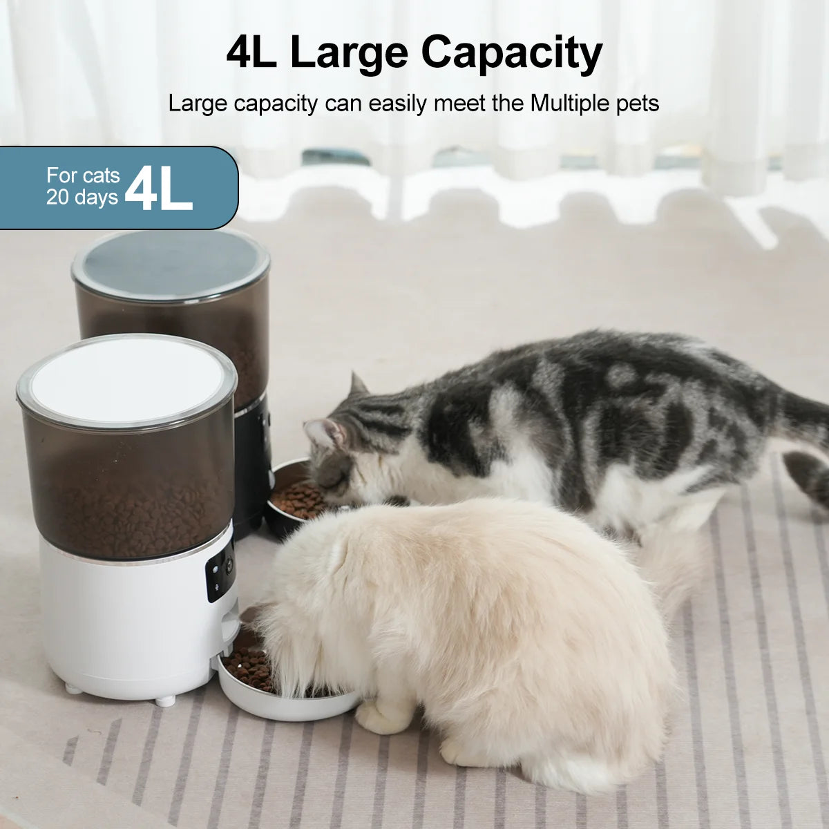 NPET Automatic Cat Feeder With Camera And Night Vision