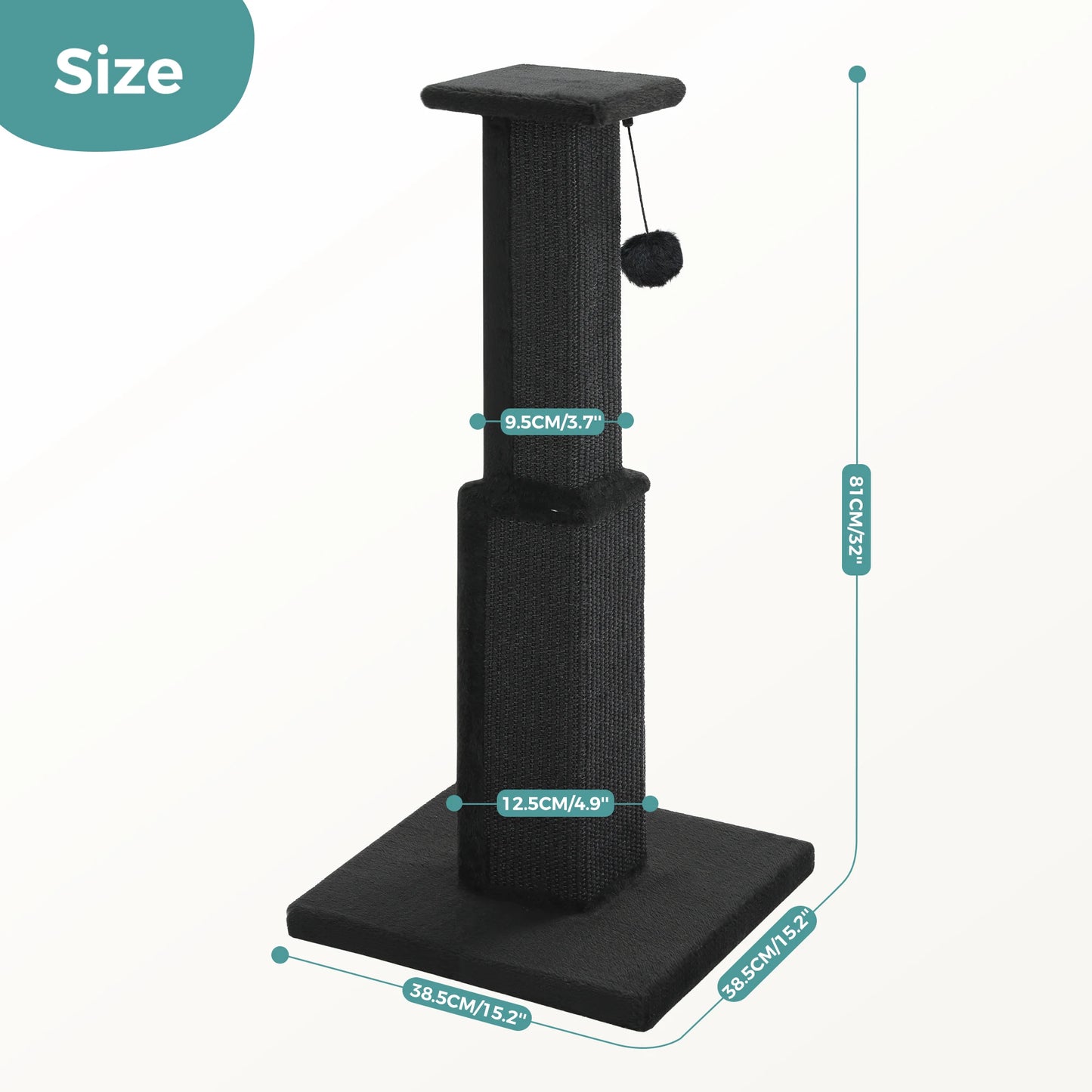 PAWZ Road Cat Scratching Post Indoor Durable Sisal