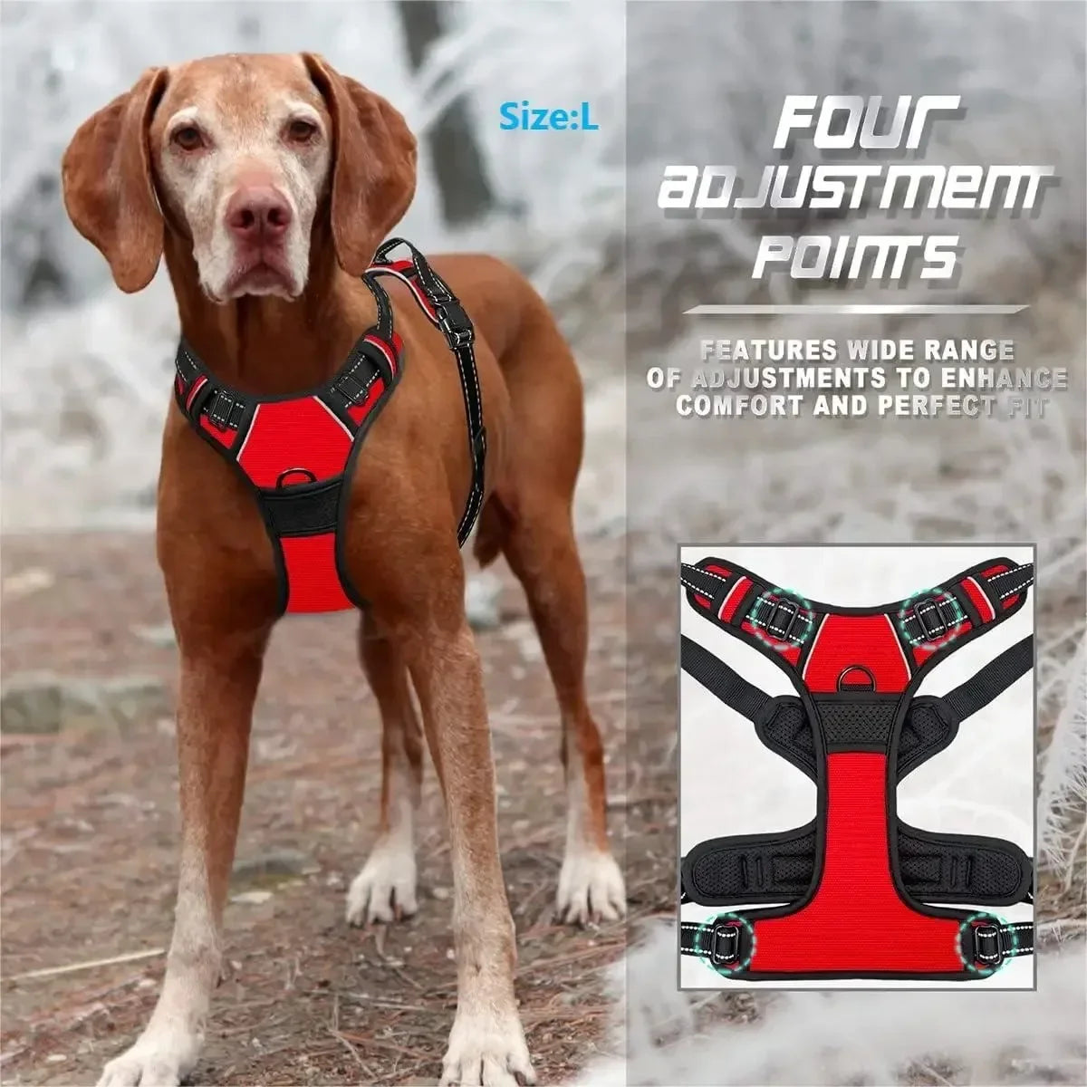 BeiYu Pet Vest Harness For Dogs And Puppy Accessories Set