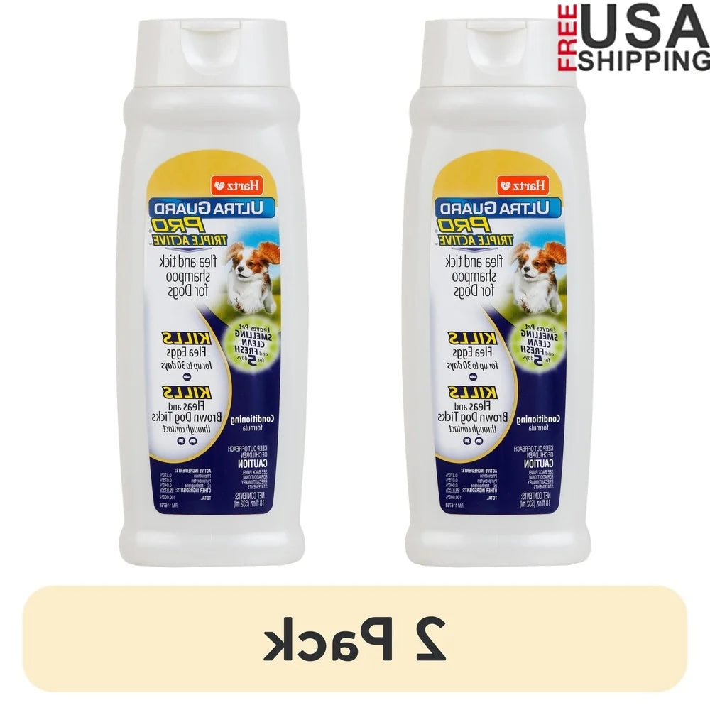XMSJ UltraGuard Pro Triple Action Flea Tick Shampoo for Dogs