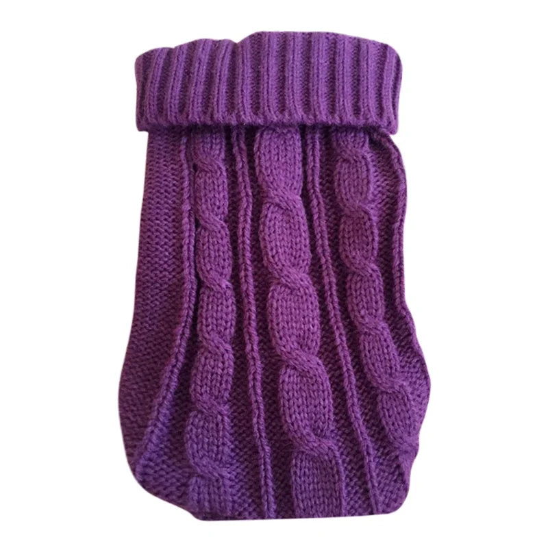 Cozy Winter Knitted Dog and Cat Sweater Coat
