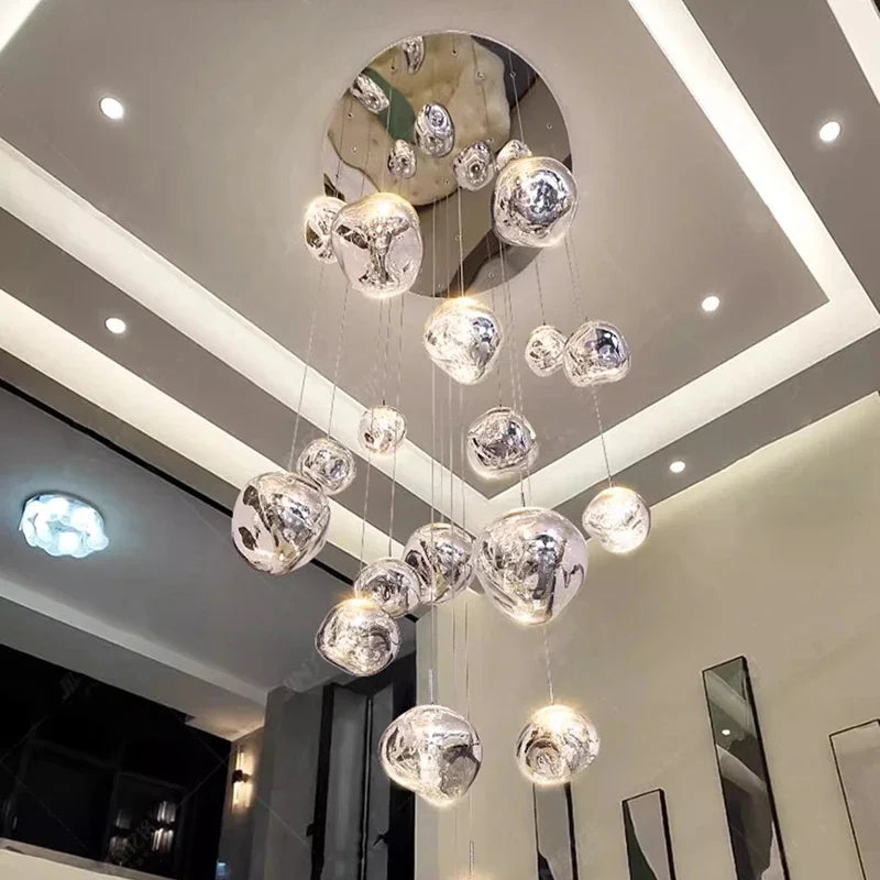 Modern LED Pendant Lights For Living Room Staircase Chandelier Indoor Hanging Lighting