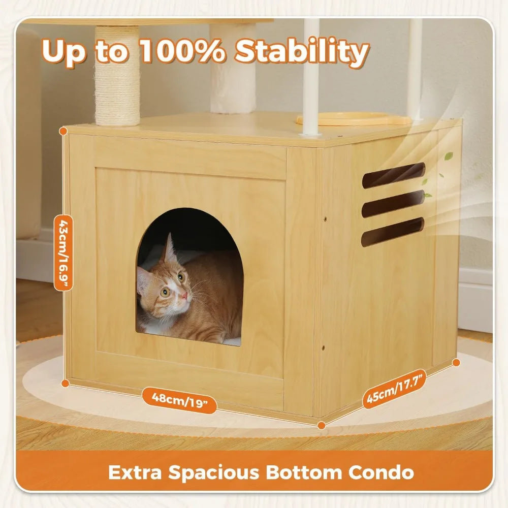 DAFIFY PawZ Road Cat Tree With Food Station