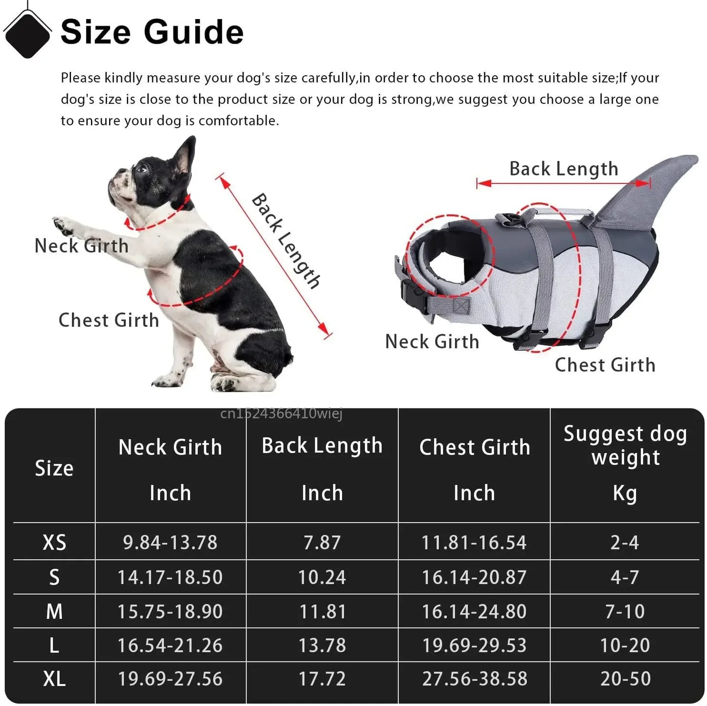 Dog Life Jacket With Enhanced Buoyancy And Handle