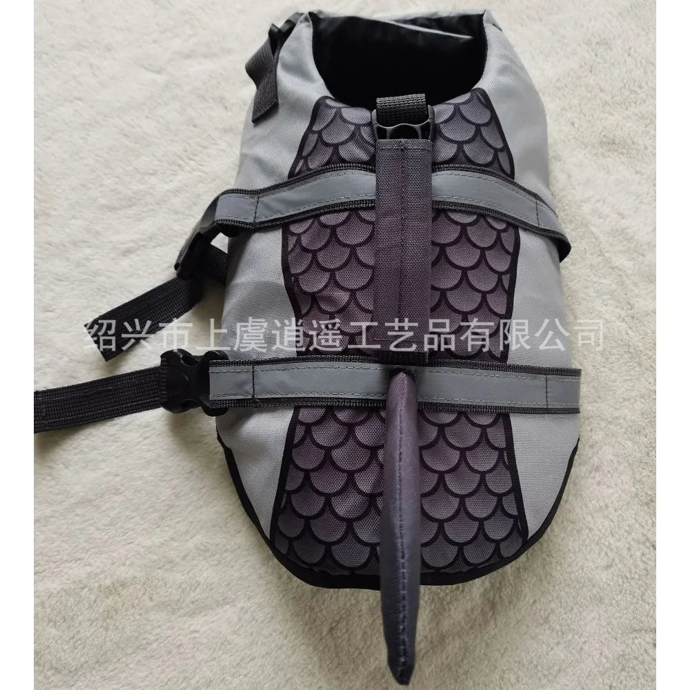 Dog Life Jacket With Enhanced Buoyancy And Handle