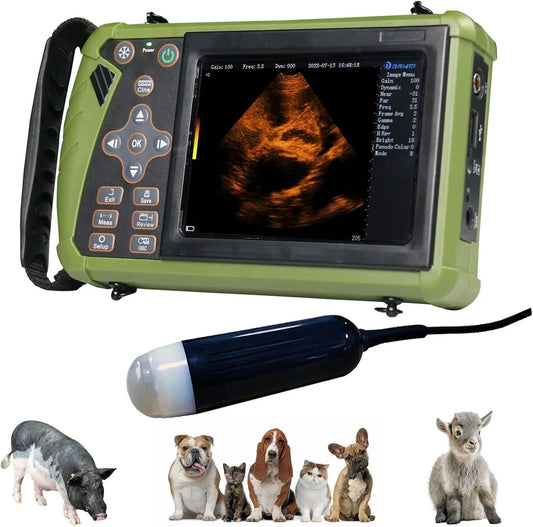 DAWEI Portable Veterinary Ultrasound Scanner With 3.5MHz Convex Probe
