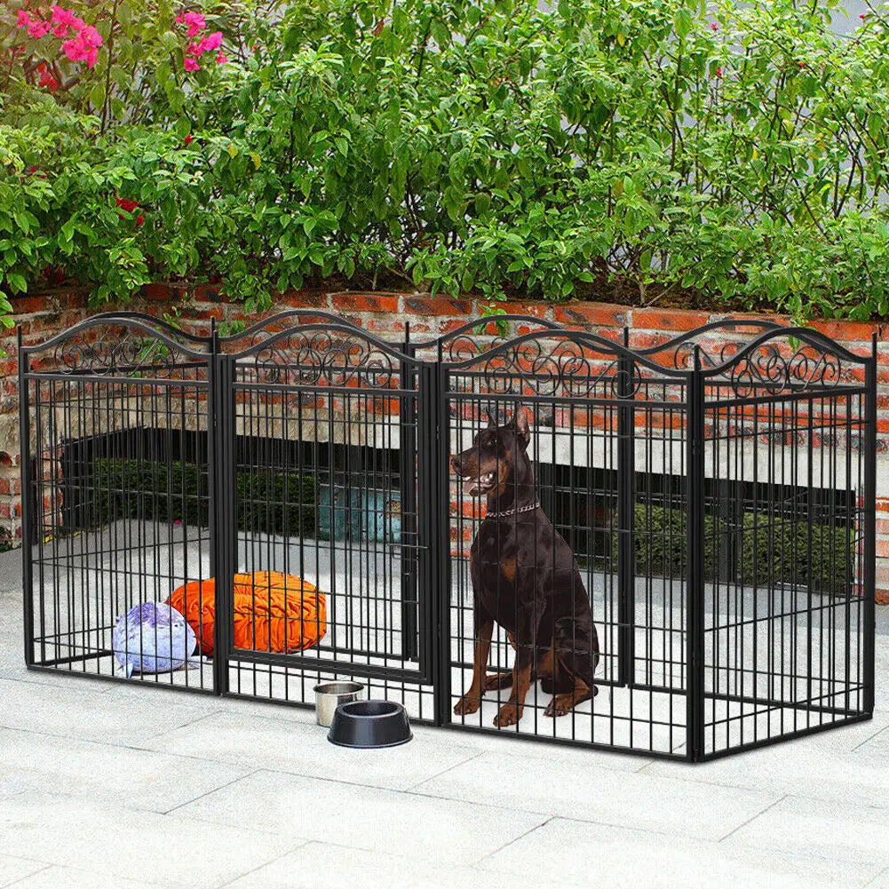 BINGOPAW Dog Playpen Folding Heavy Duty Indoor Outdoor Fence