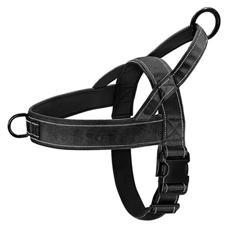 NONECN Tactical Dog Harness 1000D Nylon With Handle Reflective