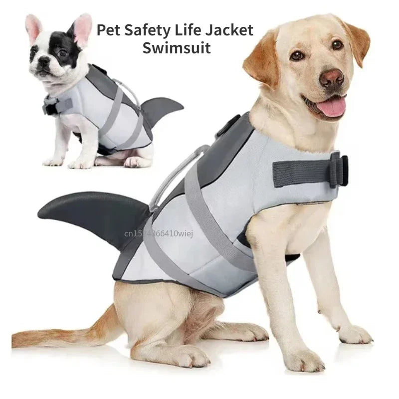 Dog Life Jacket With Enhanced Buoyancy And Handle