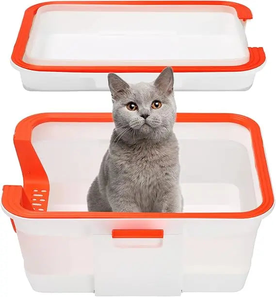 LilMonster Portable Foldable Cat Litter Box For Travel