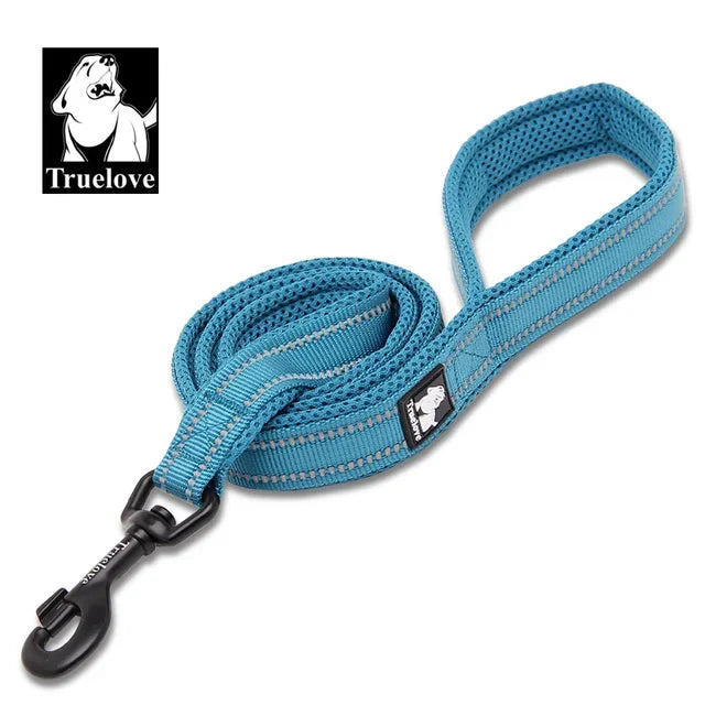 Soft Dog Pet Leash in Harness and Collar Reflective Nylon Cat Mesh Walking Training 11 Color Length 110cm TLL2111
