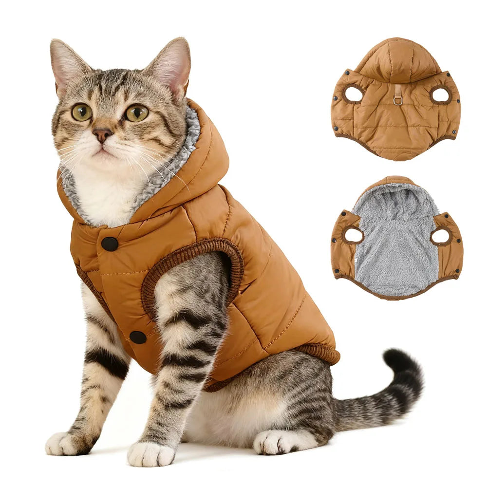 Holapet Warm Cats Hoodie Coat For Pets