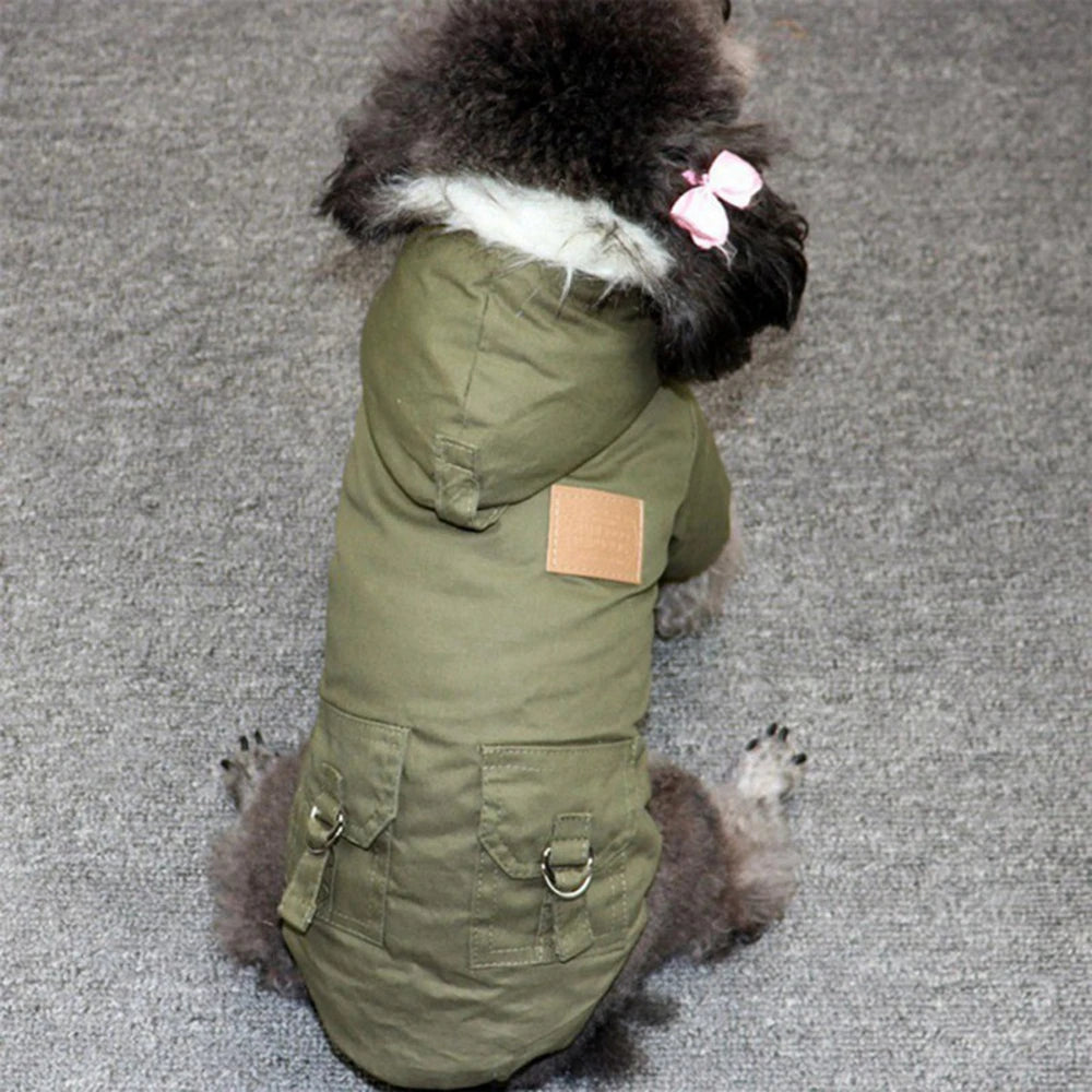 Dog Winter Puppy Pet Coat Jacket for Small Medium Dogs Thicken Warm Chihuahua Yorkies Hoodie Pets Clothing