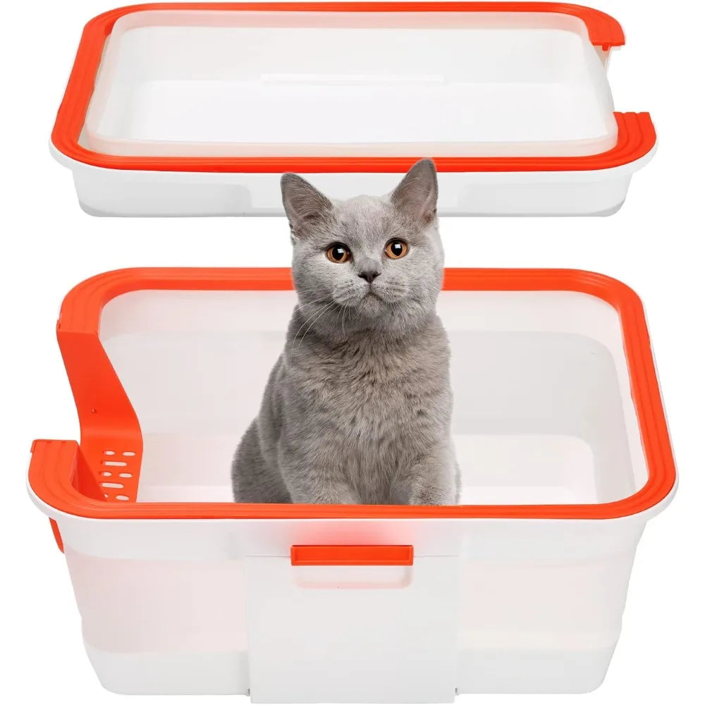 LilMonster Portable Foldable Cat Litter Box For Travel
