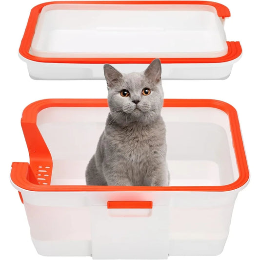 LilMonster Portable Foldable Cat Litter Box For Travel