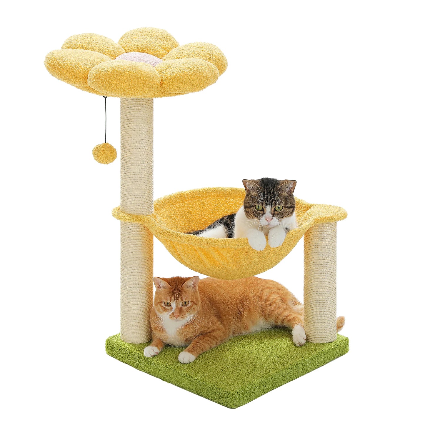 PAWZ Road Flower Cat Tree With Scratching Post And Hammock