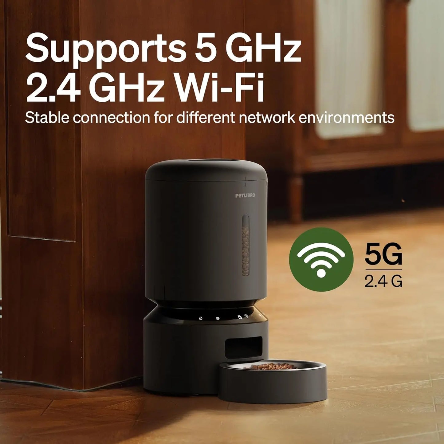 WiFi Automatic Pet Feeder With Timed Meals Freshness Seal