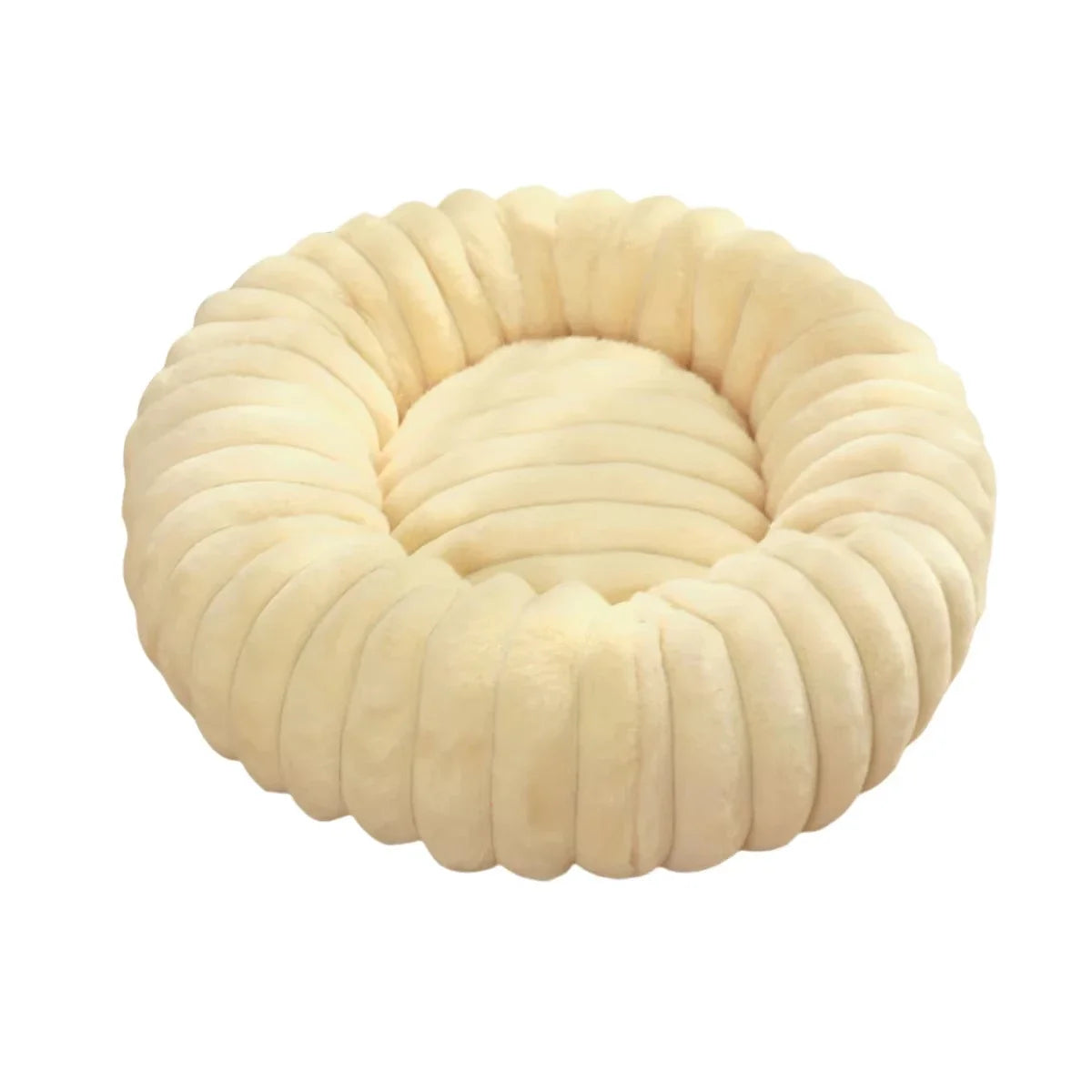 40-70cm Round Pet Bed for Dog Bed Super Soft Cat Bed Long Plush Dog House for Medium Dog House Winter Warm Sleeping