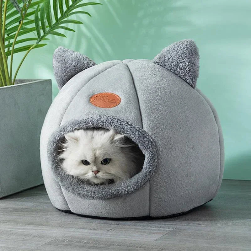 Booteely Deep Sleep Winter Cat Bed Cozy Cave Nest