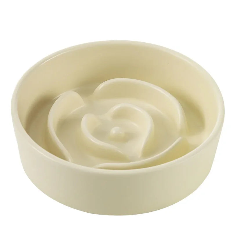 Ceramic Slow Feeder Bowl For Dogs And Cats Anti Choke
