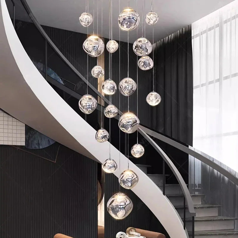 Modern LED Pendant Lights For Living Room Staircase Chandelier Indoor Hanging Lighting