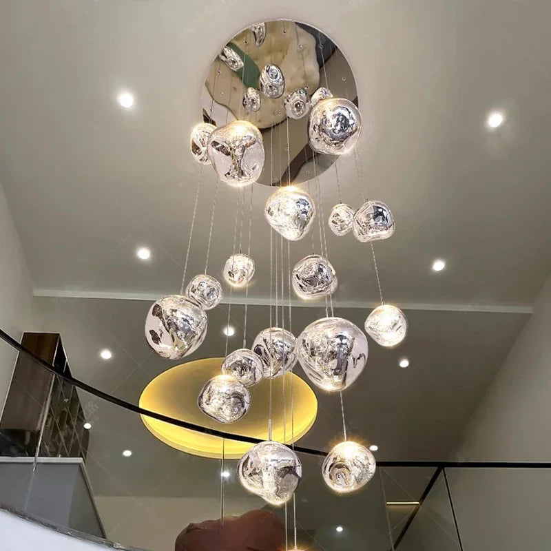 Modern LED Pendant Lights For Living Room Staircase Chandelier Indoor Hanging Lighting