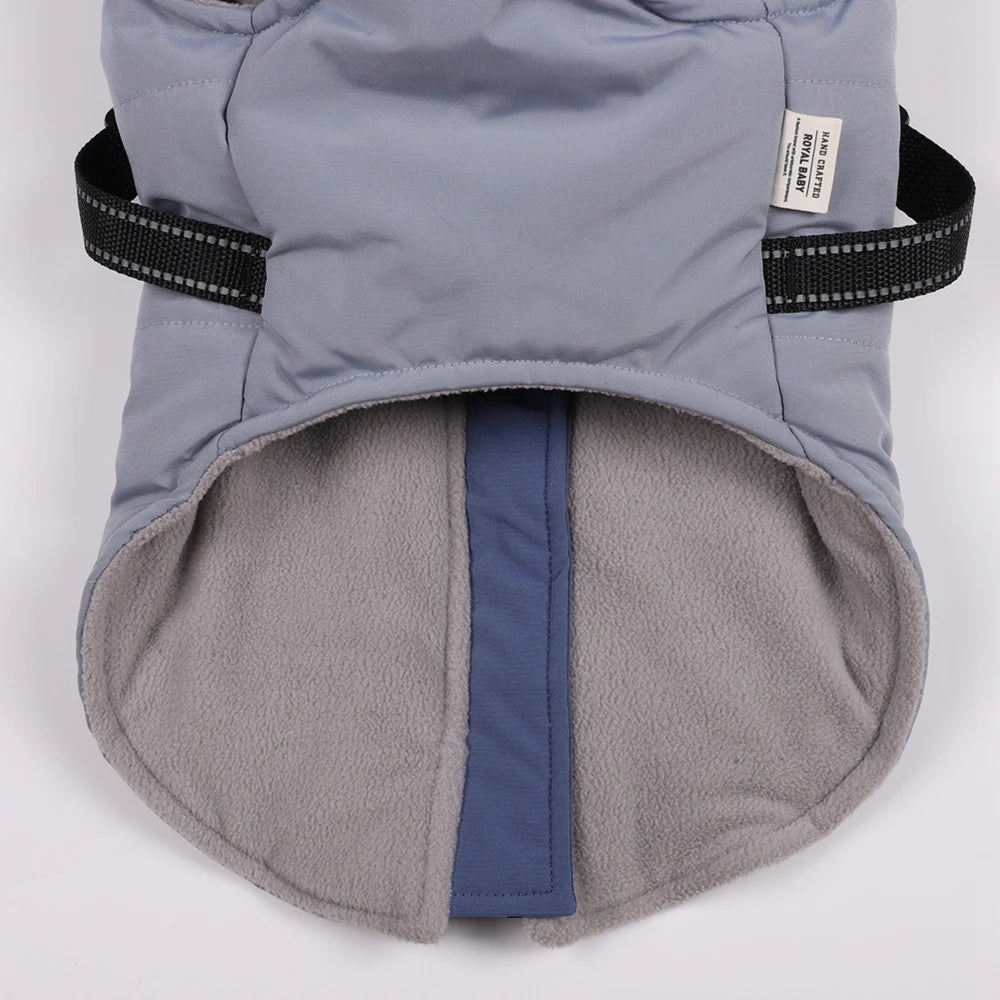 Winter Dog Jacket With Harness Waterproof Coat For Large Breeds