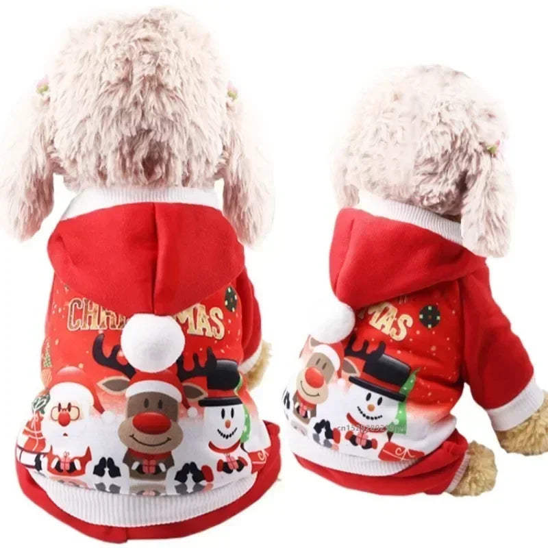 Guangdong Christmas Dog Costume Antlers Hoodie For Small Dogs