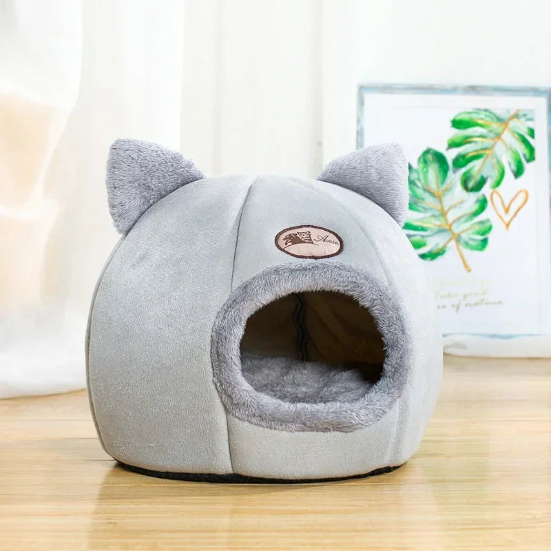 Booteely Deep Sleep Winter Cat Bed Cozy Cave Nest