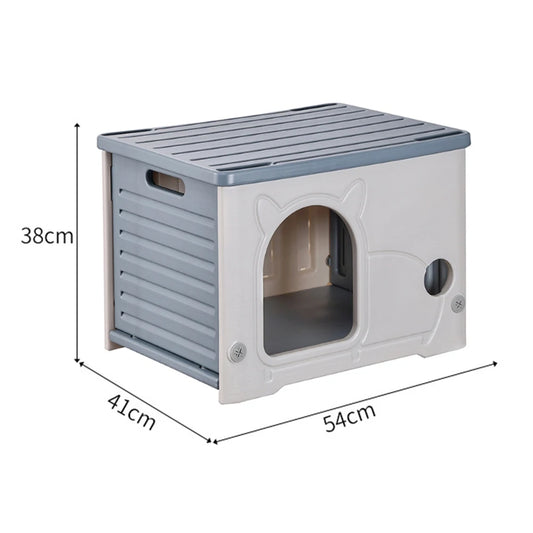 Alloet Outdoor Cat House Weatherproof Cozy Shelter For Small Pets