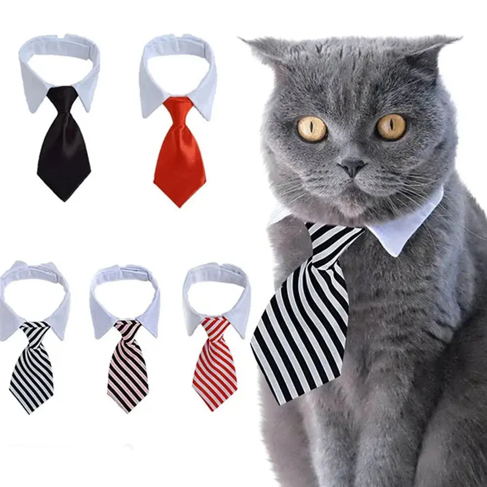 Pet Puppy  Bow Tie Necktie,  Adjustable Pet Neck Tie Costume Formal Dog Collar for Small Dogs and Cats Puppy Ties