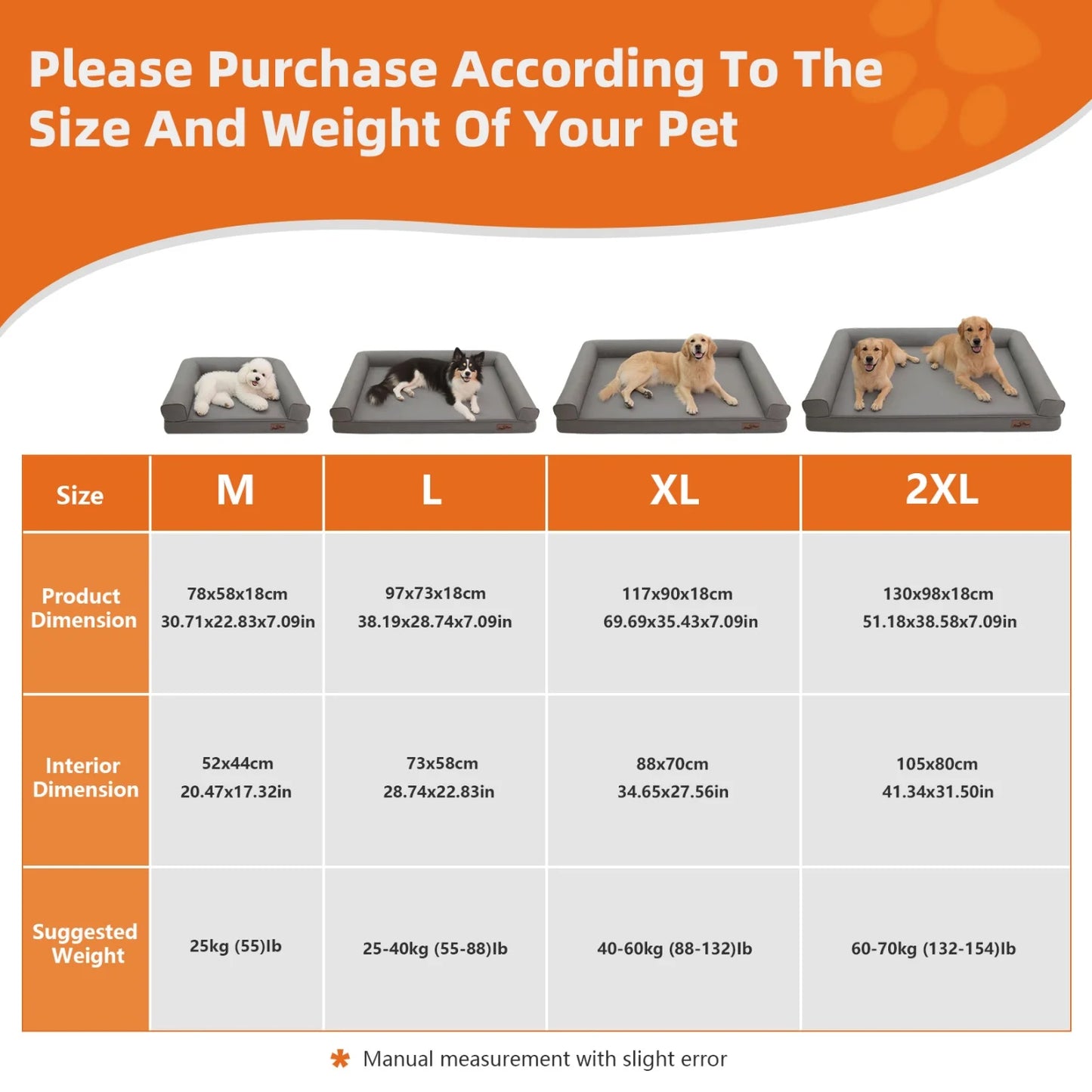 BINGOPAWCN PremiumQuality Microfiber Leather Dog Bed With Orthopedic Memoryfoam Comfort