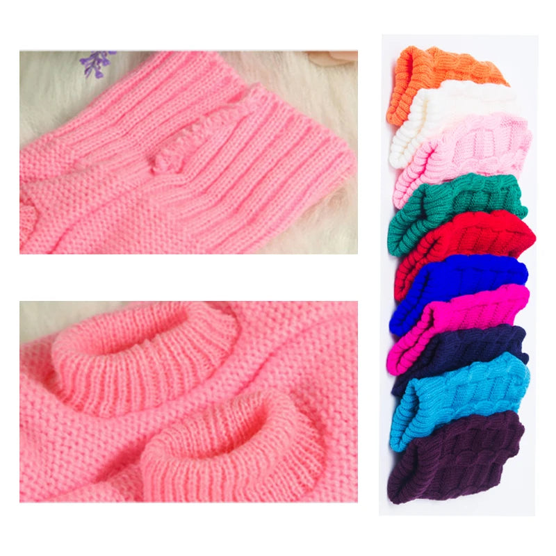 Cozy Winter Knitted Dog and Cat Sweater Coat