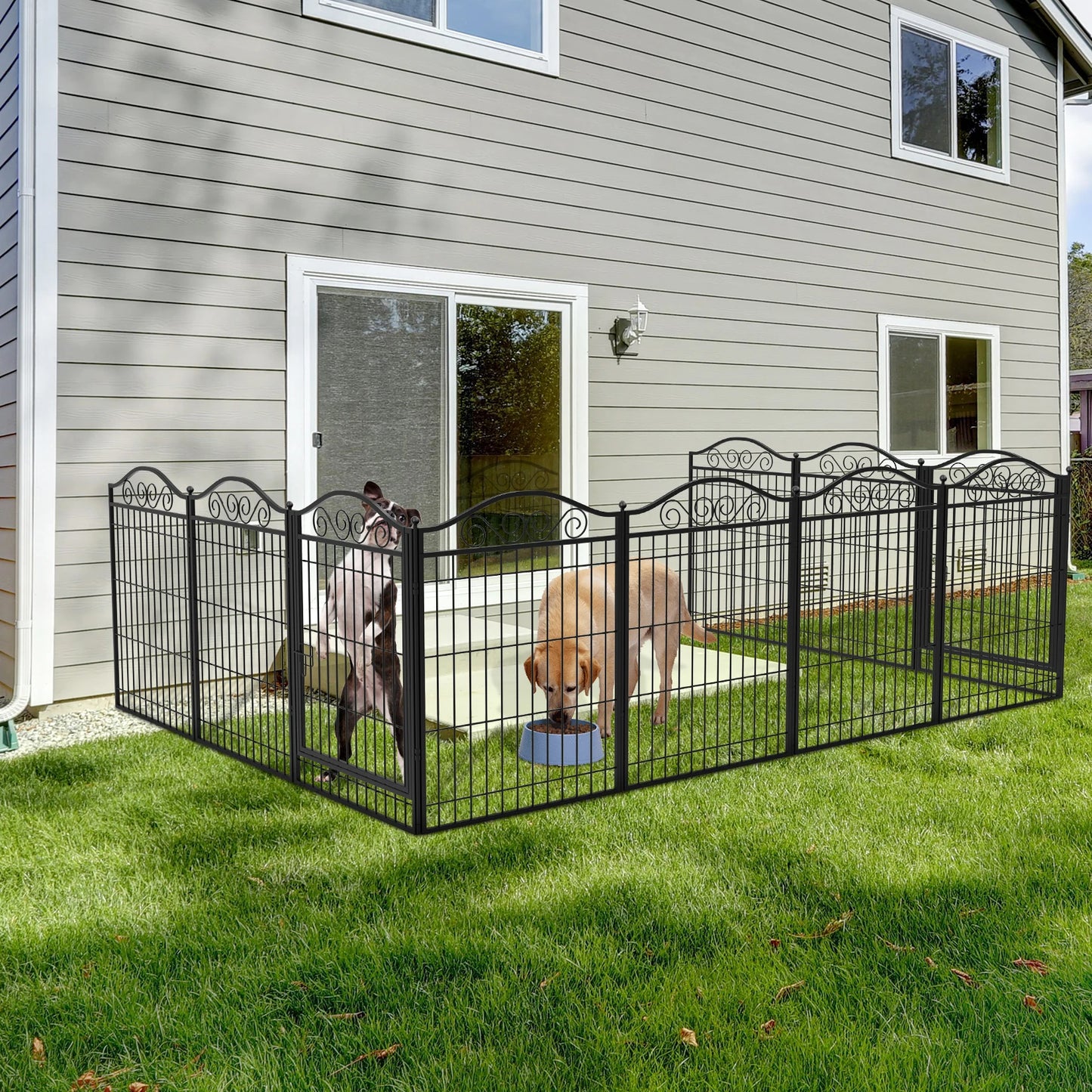 BINGOPAW Dog Playpen Folding Heavy Duty Indoor Outdoor Fence