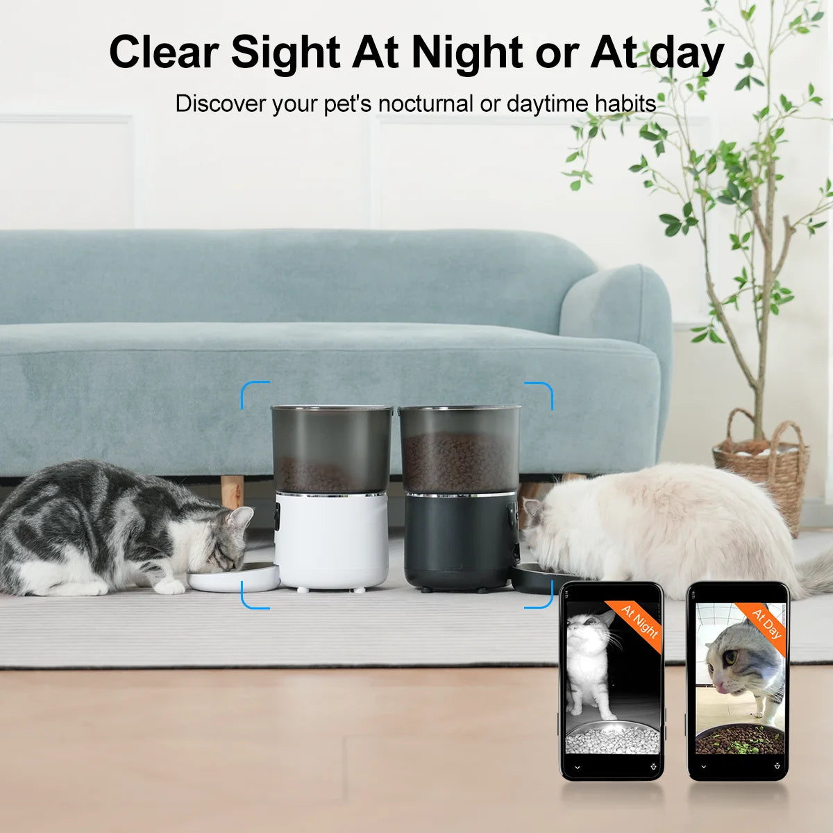 NPET Automatic Cat Feeder With Camera And Night Vision