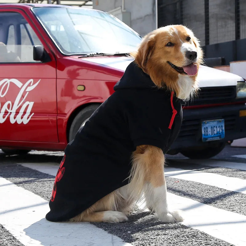 Dog Hoodie Pet Clothes Sweaters with Hat for Small Medium Large Dogs Winter Fleece Dog Coat for Golden retriever dog costume