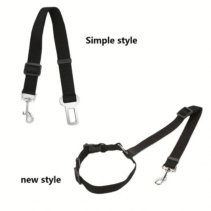 Nylon Two In One Pet Car Seat Belt And Leash
