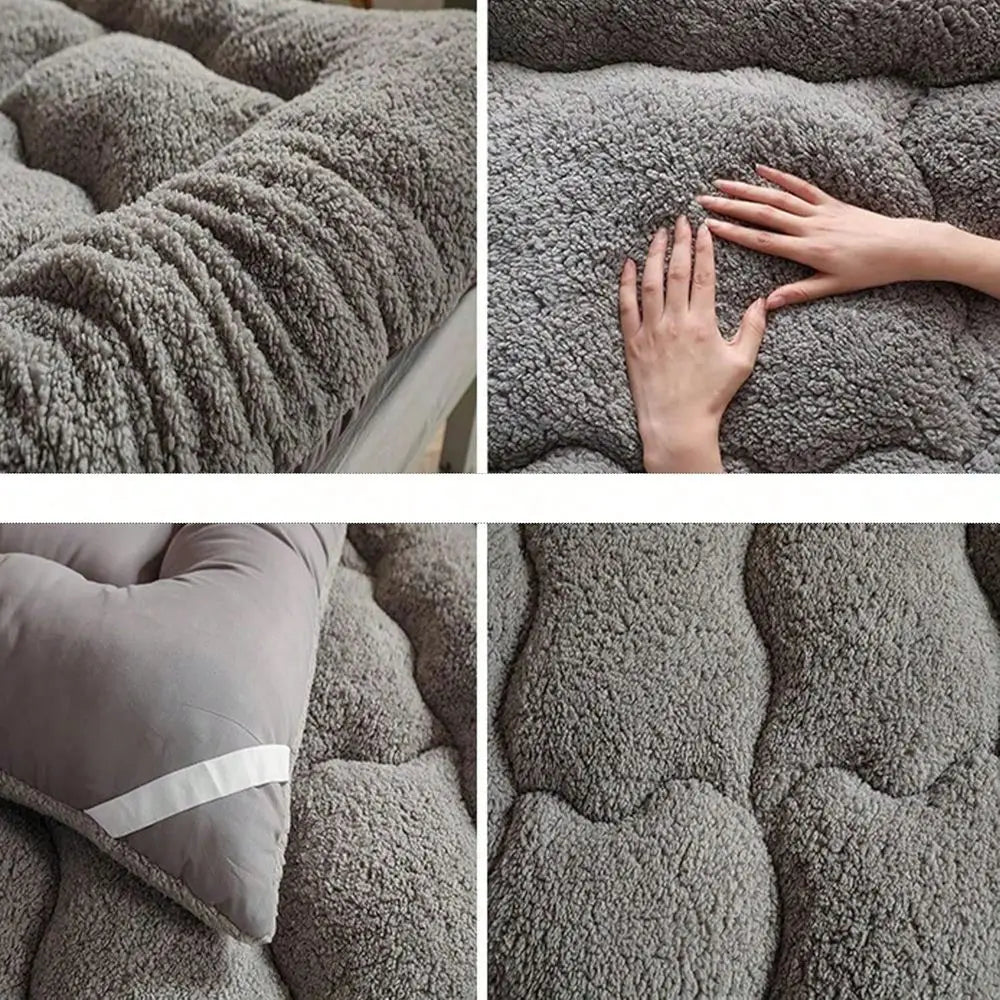Warm Winter Mattress For Human Large Dogs MultiPet Households, Extra Large Thick Soft NonSlip Washable Mat, Universal Rectangul