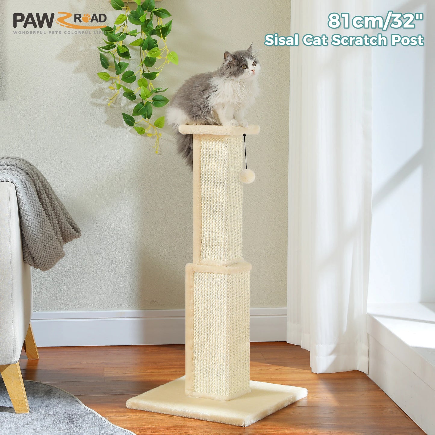 PAWZ Road Cat Scratching Post Indoor Durable Sisal
