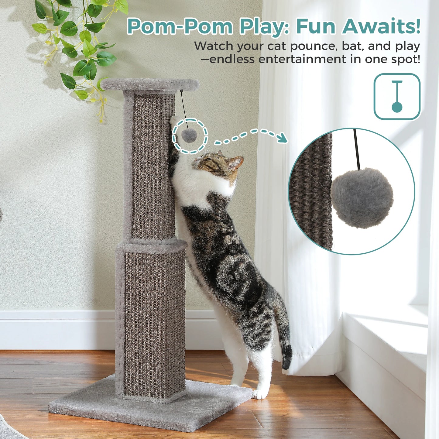 PAWZ Road Cat Scratching Post Indoor Durable Sisal