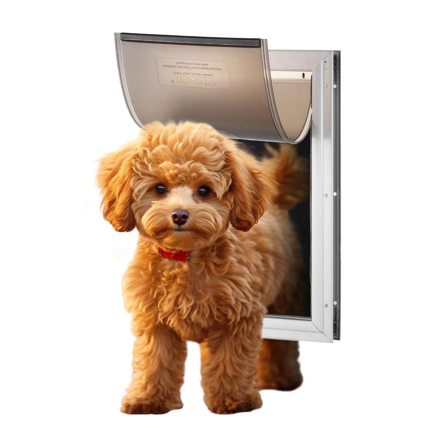 NONEDog Door Aluminum Frame Pet Door With Lockable Flap